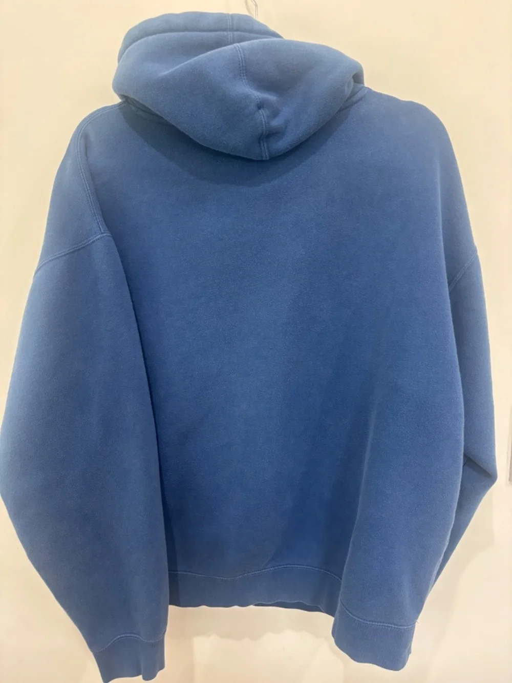 Hasta Muerte Ski Mask Angel Hoodie Large Royal Blue Chenille Patch Heavyweight